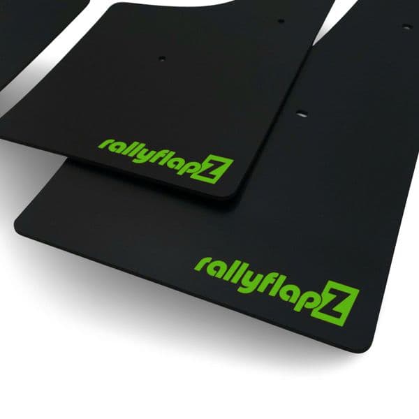rallyflapZ | Mud Flaps to fit Peugeot 207 2006-15 BLACK
