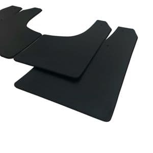 rallyflapZ | Mud Flaps to fit Peugeot 207 2006-15 BLACK