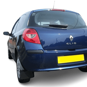 rallyflapZ | Mud Flaps to fit Renault CLIO Mk3 05-12 BLACK