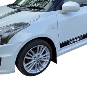 rallyflapZ | Mud Flaps to fit Swift Sport ZC32S 12-17  BLACK