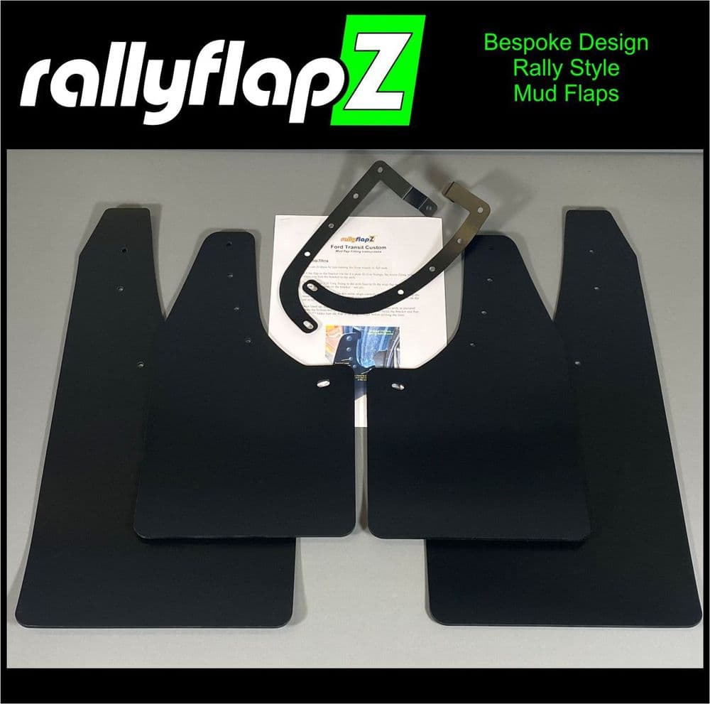rallyflapZ Mud Flaps to fit Transit Custom SPORT & MS Body Kits 2018-23 ...