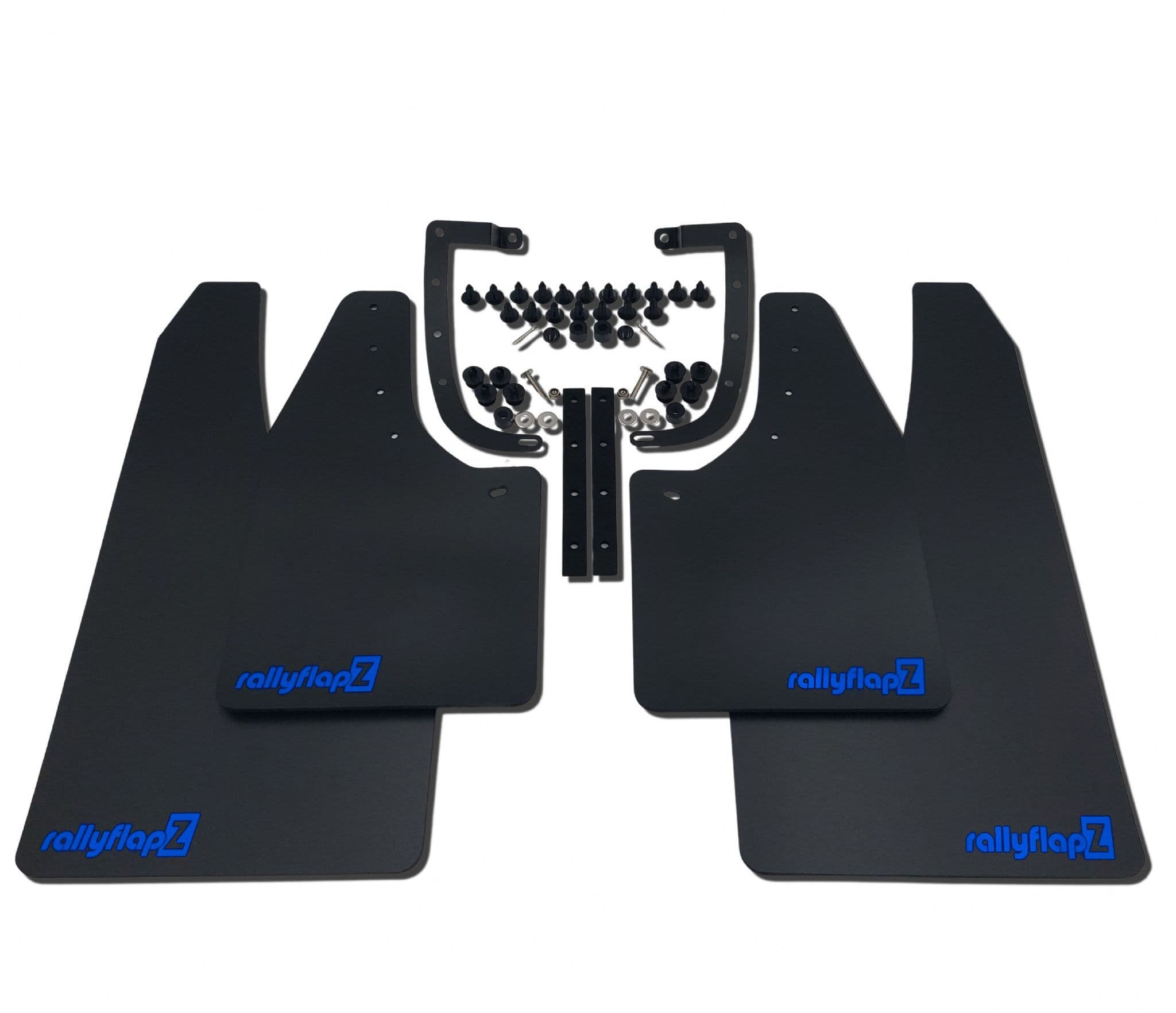 JMTBNO 4-Pack Wide Mud Flaps For Ford Transit Custom 2012-2024 - Black Plastic Rally Style