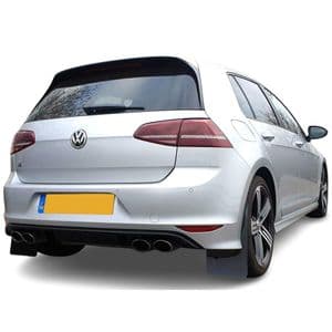 rallyflapZ | Mud Flaps to fit VW GOLF MK7 | MK7.5 R | GTI | GTD Models BLACK