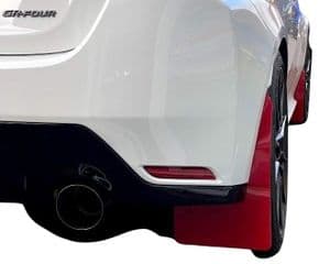 rallyflapZ Rally Style Mud Flaps TOYOTA GR YARIS, GR4 2020+ RED   (All Options)
