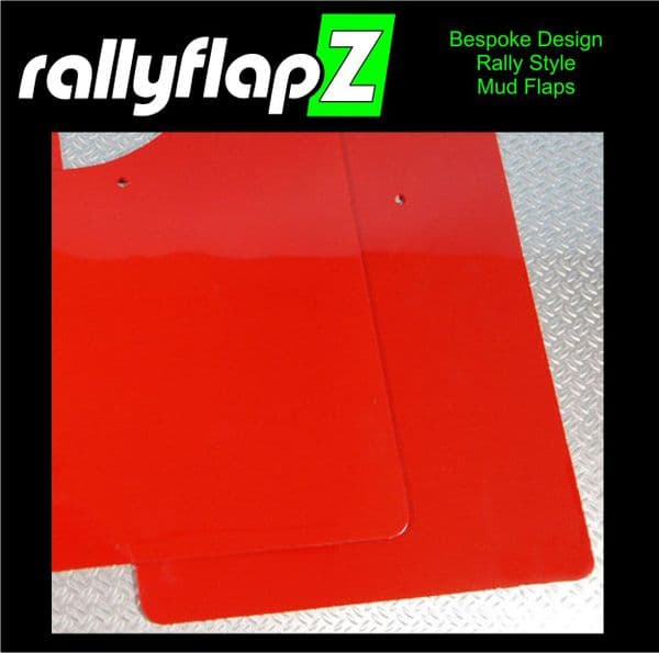 rallyflapZ Rally Style Mud Flaps TOYOTA GR YARIS, GR4 2020+ RED   (All Options)