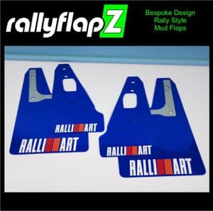 rallyflapZ to fit MITSUBISHI LANCER EVO 10 / X 2007-2015 - BLUE (All Options)
