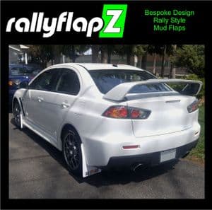 rallyflapZ to fit MITSUBISHI LANCER EVO 10 / X 2007-2015 - WHITE (All Options)