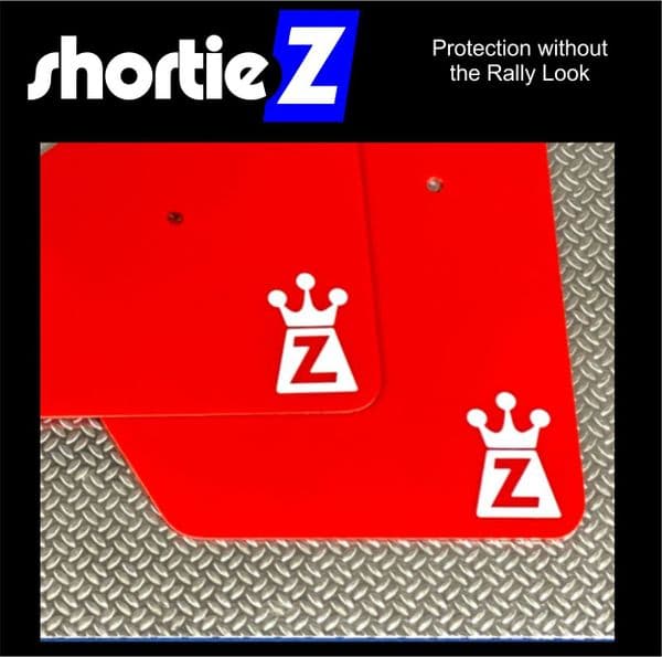 shortieZ Discreet Style Mud Flaps TOYOTA GR YARIS, GR4 2020+ RED (All Options)