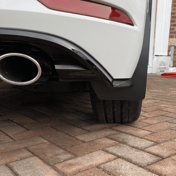 shortieZ | Mud Flaps to fit VW GOLF MK7, MK7.5 R, GTI, GTD -  BLACK