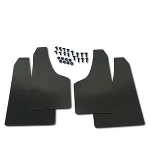 XUKEY Universal Mud Flaps – 4 Pack – Black PP+TPO Plastic – Fits Cars, Pickups, Vans, SUVs, Trucks