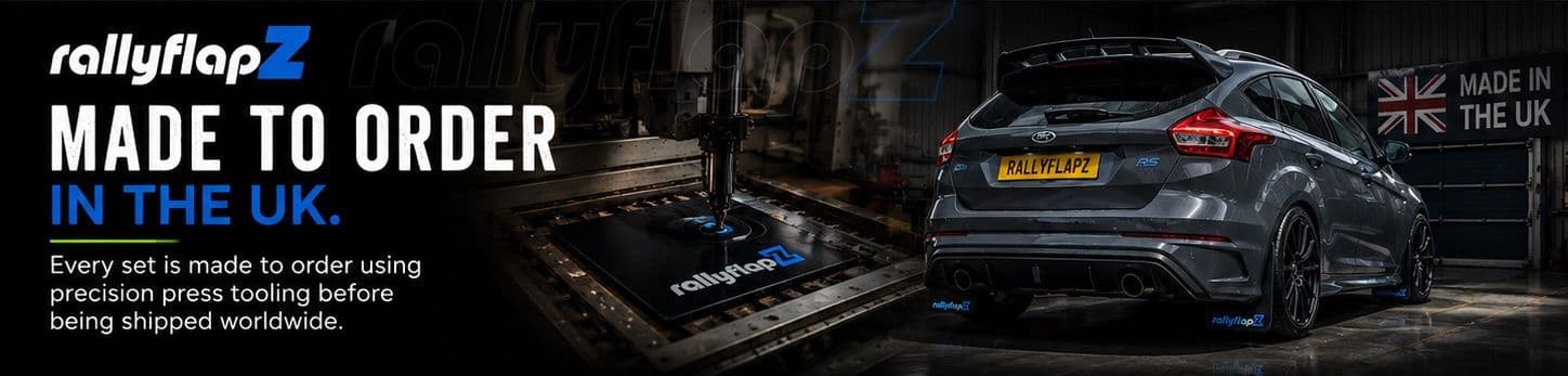 made to order in the UK rally style mudflaps rallyflapz guards bolton