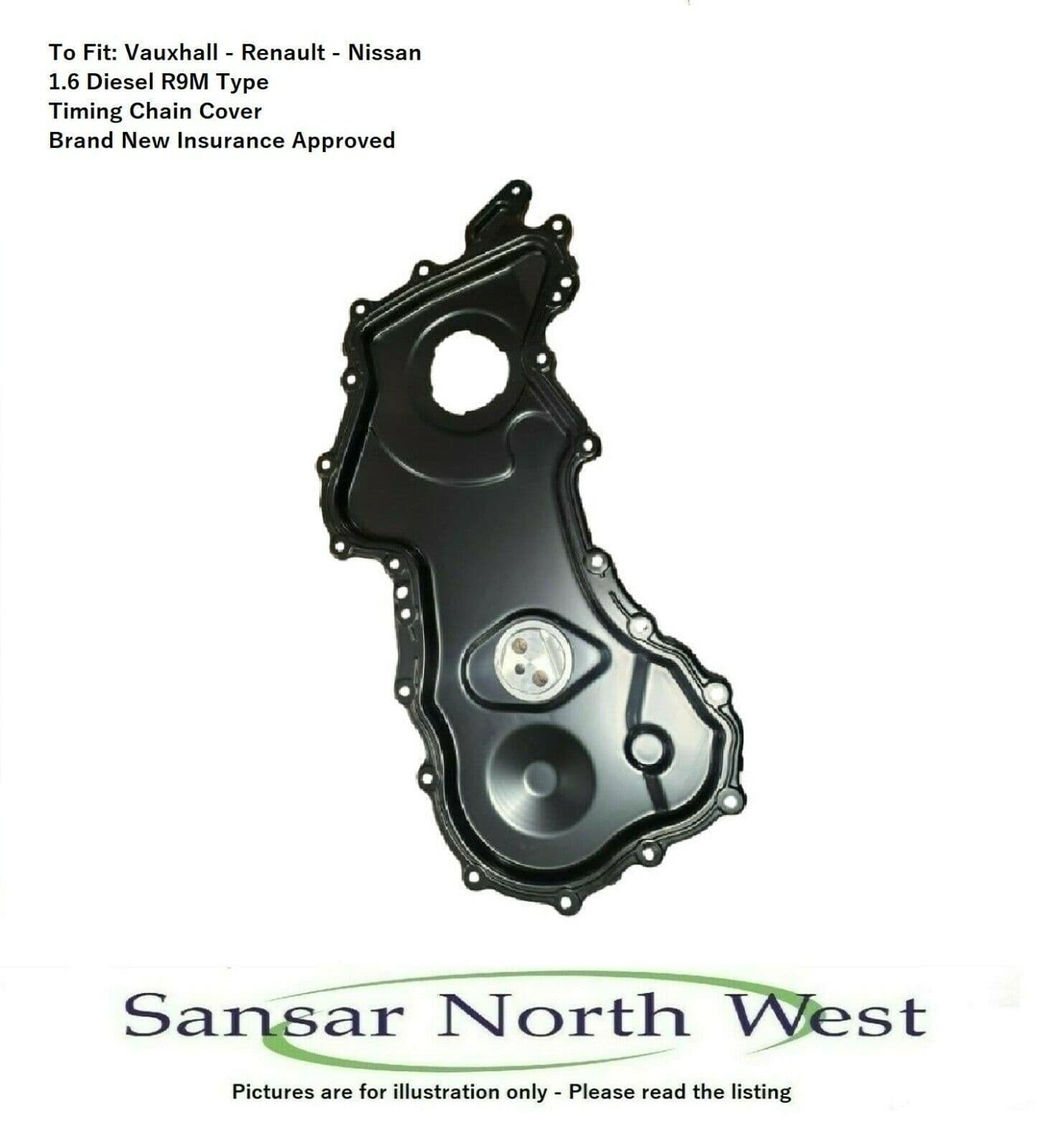 New Engine Timing Chain Cover For 1 6 R9M Type Vauxhall Renault Nissan Fiat