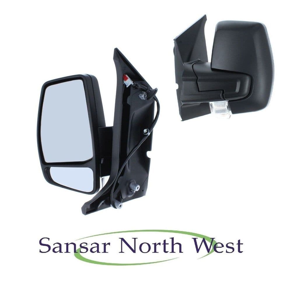 Transit Custom Passenger Electric Power Folding Door Mirror Black N/S