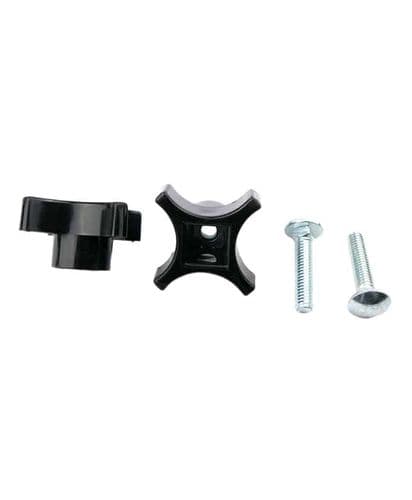 2 x Universal Plastic 3 Spoke Handle Knob c/w M8 Nut and Bolt Part Number 06066
