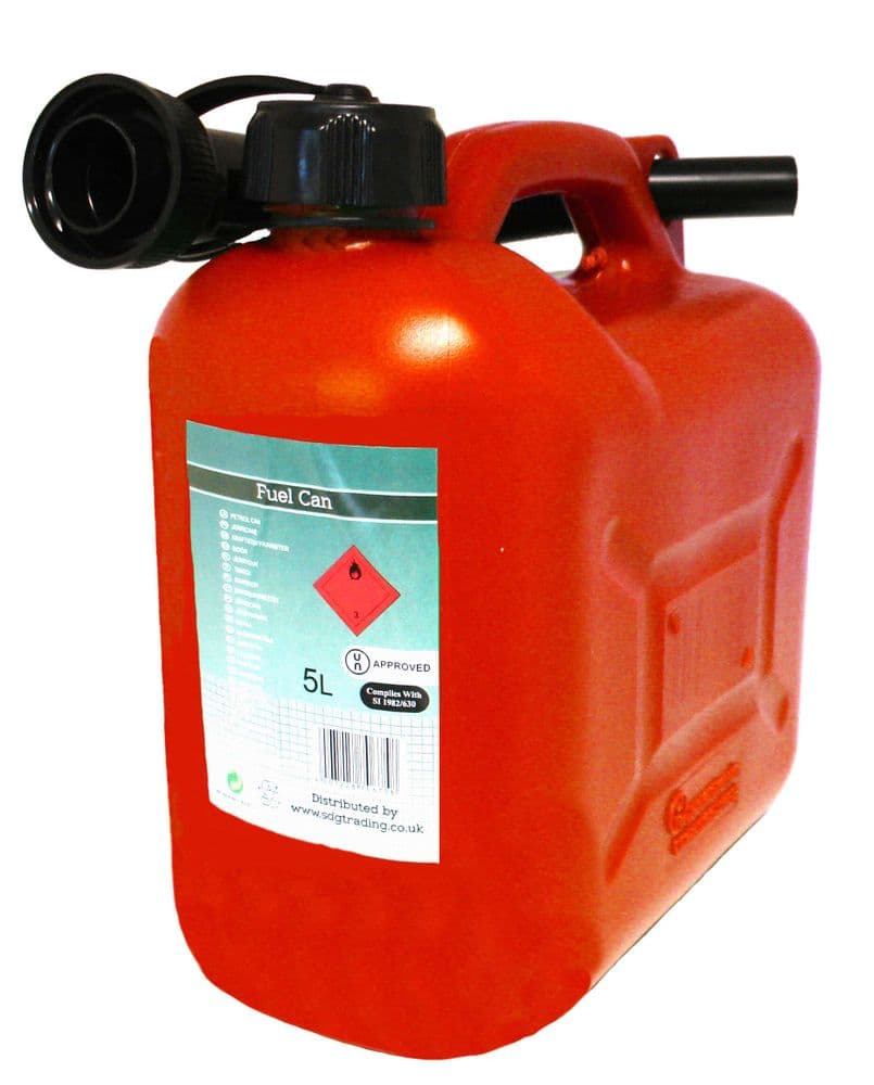 Fuel Can 5 Litre - Red  Product Code 0090
