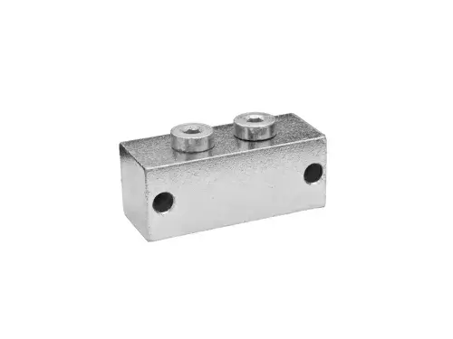 Greasing Block 2 x Straight-Drilling M10x1 Product Code: GLS-GB-2-5