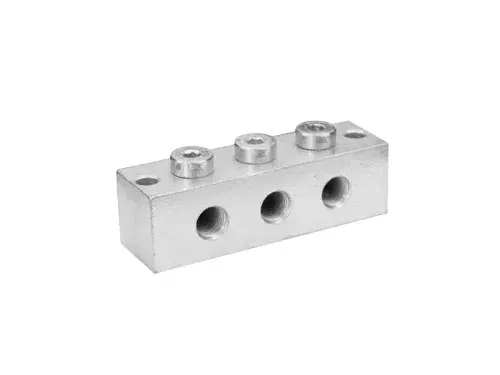 Greasing Block 3 x Tee-Drilling M10x1 Product Code GLS-GB-3-T