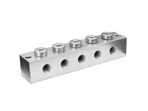 Greasing Block 5 x Tee-Drilling M10x1 Product Code GLS-GB-5-T