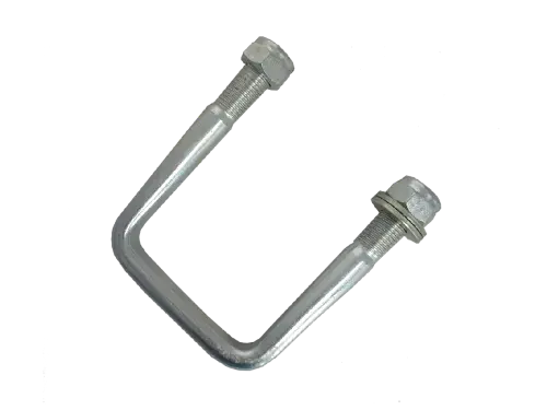 M16 U-Bolt, Washer & Nuts, SQ140mm Beam 170mm Inside Length, Zinc Plated Product Code M16-UB-140-170