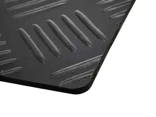 NR/SBR Checker Rubber Sheet Black 3mm x 1.2m x 5m Matt Product Code RS1063-3-3-5-12