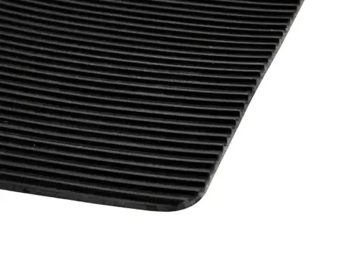 NR/SBR Corrugated Rubber Sheet Black 3mm x 1.2m x 5m Matt Product Code RS1007-3-3-5-12
