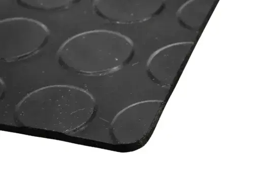 NR/SBR Round Dot Rubber Sheet Black 3mm x 1.2m x 5m Matt Product Code RS1012-3-3-5-12