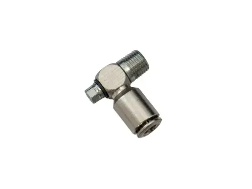 Push-In-Elbow Banjo Connector M8X1BSP Product Code GLS-PF-M8X1-EB