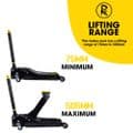 RocwooD 3 Ton Low Profile Trolley Jack