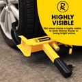 RocwooD Heavy Duty Steel Car / Caravan Wheel Clamping Lock