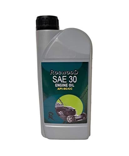 RocwooD Universal SAE30 4-Stroke Lawn Mower Engine Oil Mountfield HP185 - 1 Litre