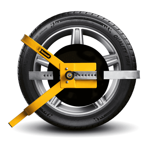 RocwooD Wheel Clamp Anti-Theft Security Heavy Duty Car Lock For 13 - 15 Inch Wheels