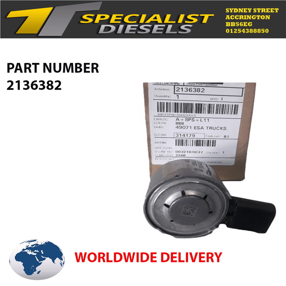 DAF HIGH PRESSURE RELIEF VALVE FUEL CORRECTION VALVE - 2136382