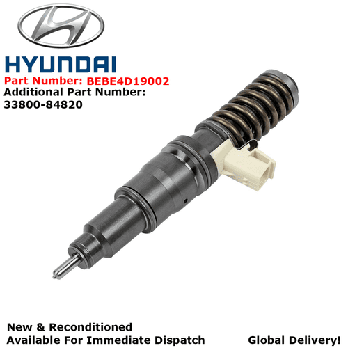 HYUNDAI HD320 NEW AND RECONDITIONED DELPHI DIESEL INJECTOR 33800-84820 - BEBE4D19002