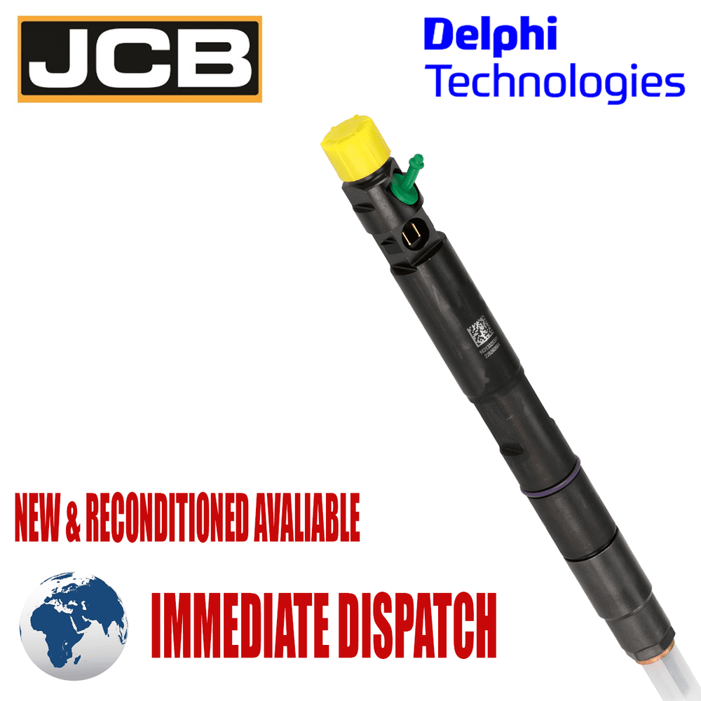 JCB JS210 JS220 JS200 Diesel Injector Genuine Delphi - 28258683