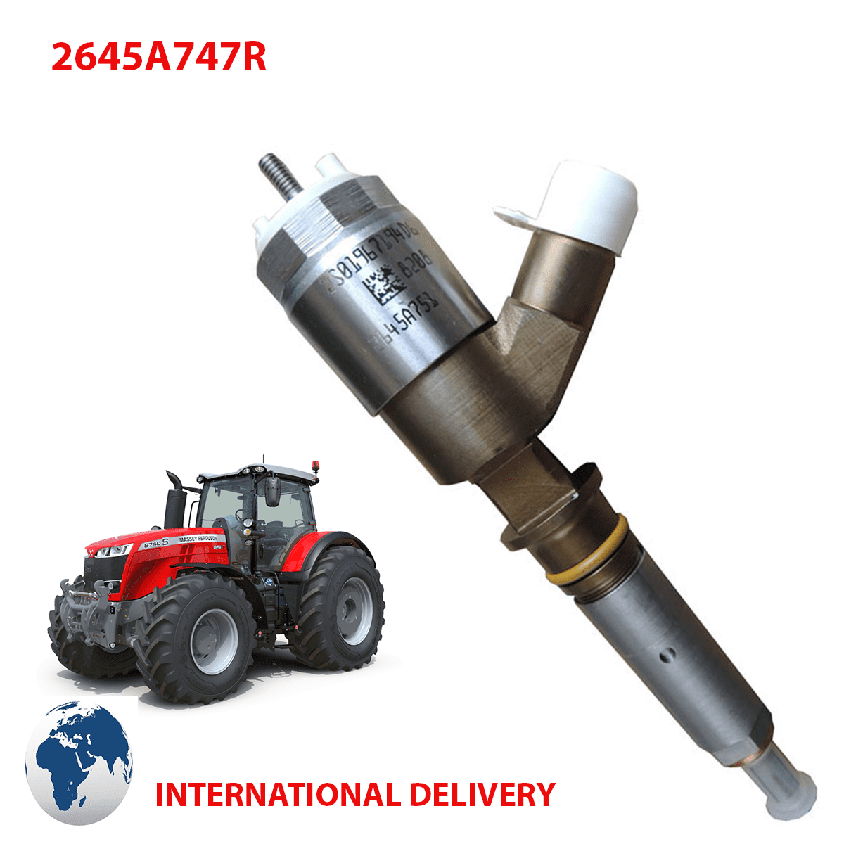 Massey ferguson 6455 Perkins Diesel fuel Injector - BRAND NEW 