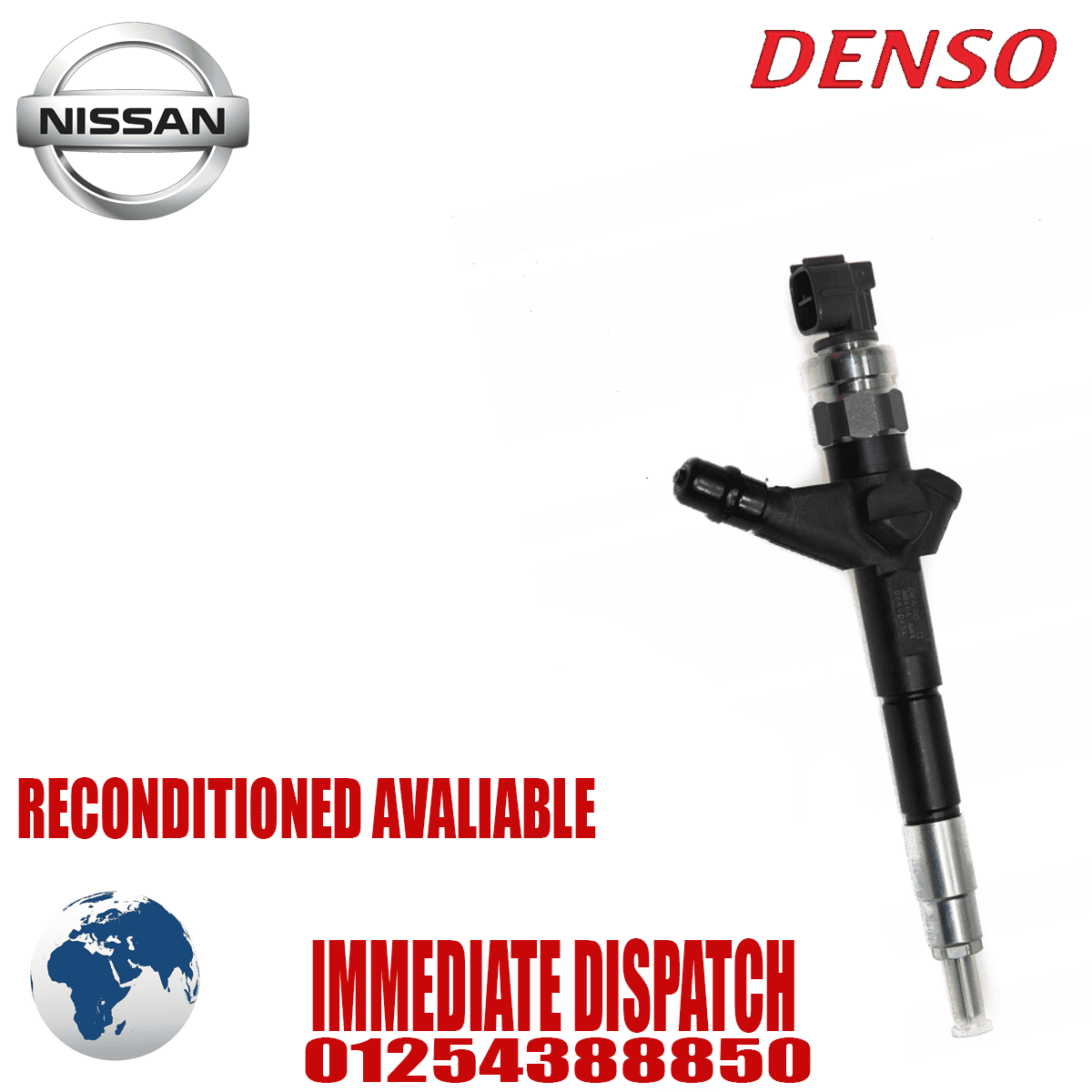 Nissan X-Trail 2 2d Genuine Denso Diesel Injector - 16600-AW400