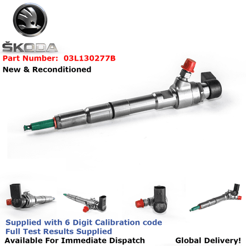 Volkswagen caddy 1.6 TDI Reconditioned Siemens Diesel Injector - 03L130277S