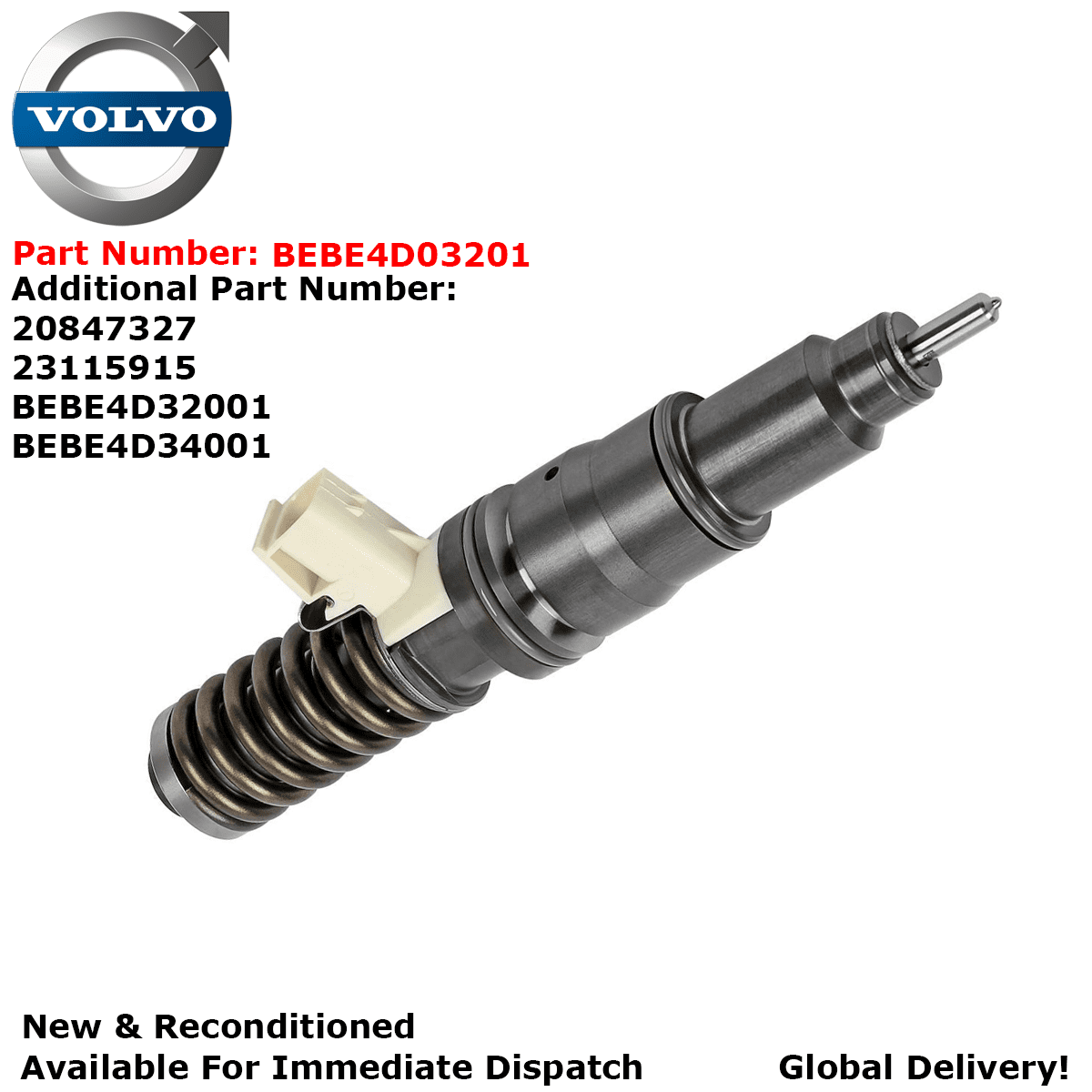 VOLVO NEW AND RECONDITIONED DELPHI DIESEL INJECTOR FITS VARIOUS 