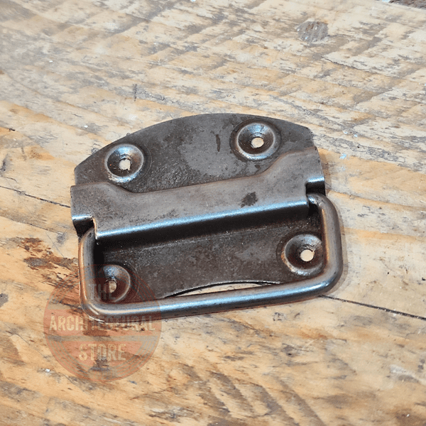 100mm Antique Iron Chest Handle Fixings Included