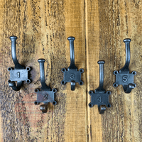 2 Part Retro 1-5 Numbered Hooks