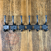 2 Part Retro 1-6 Numbered Hooks