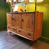 3 Door Ercol Sideboard on Black Hairpin Legs