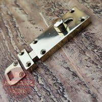 63mm Polished Brass  Sliding Bolt