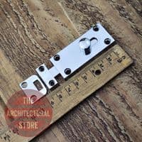 63mm Polished Chrome Sliding Bolt