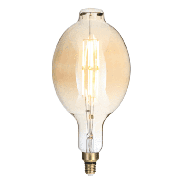 6W E27 LED Filament Large Vintage BT180 Globe Lamp - 2000K Extra Warm White