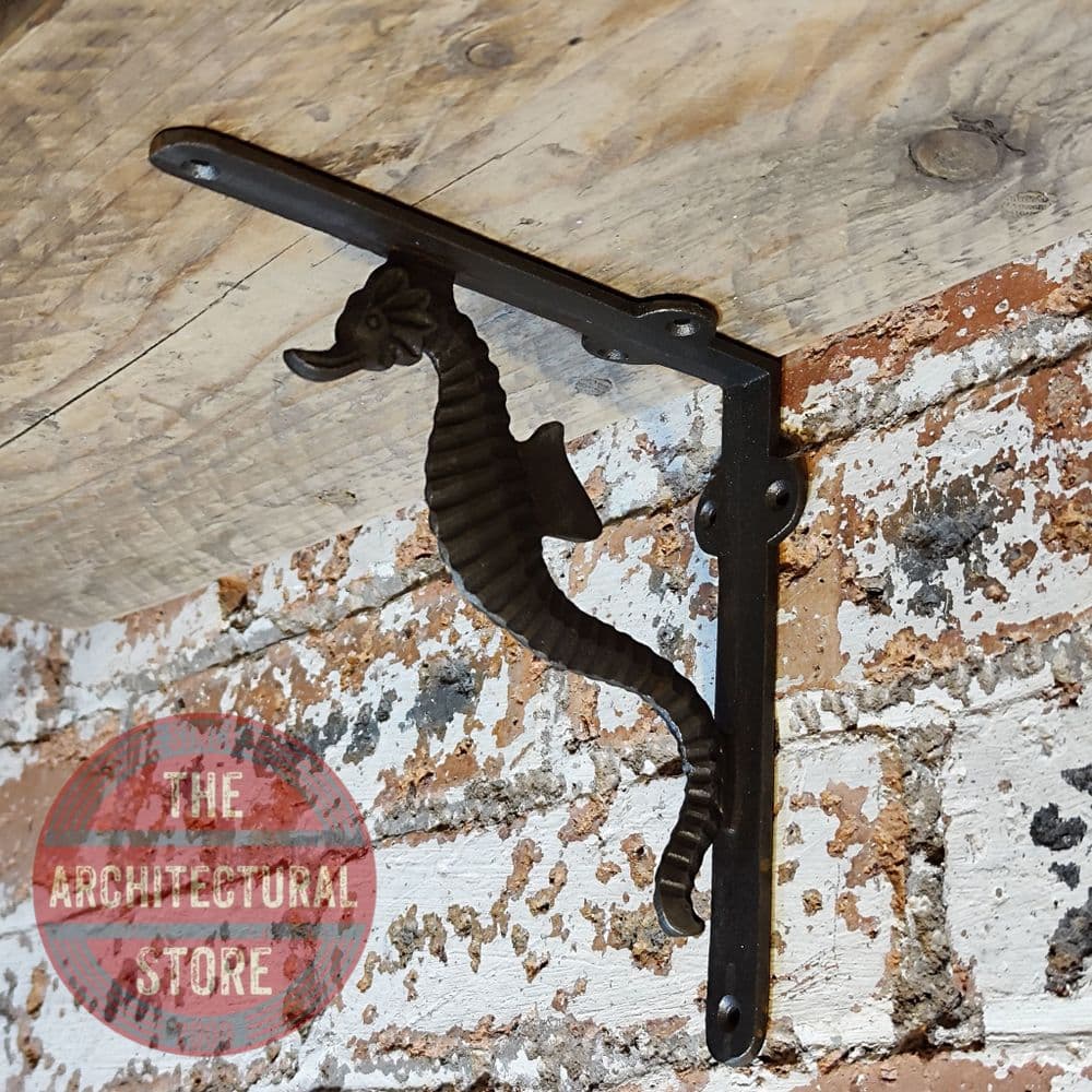 7" Sea Horse Shelf Bracket