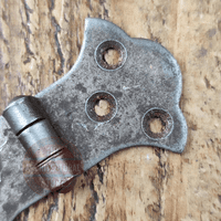 85mm Butterfly Hinge Waxed Antique Iron Fixings Included