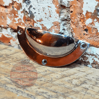 92mm Chrome On Cast Iron Cup Drawer And Door Pull Handle