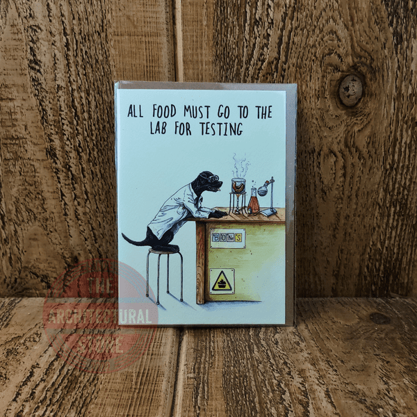 All Food Must Go To The Lab Birthday / Greetings Cards