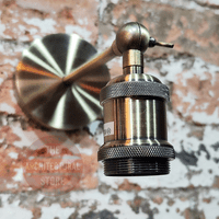 Antique Brass Adjustable E27 Wall Light 200mm